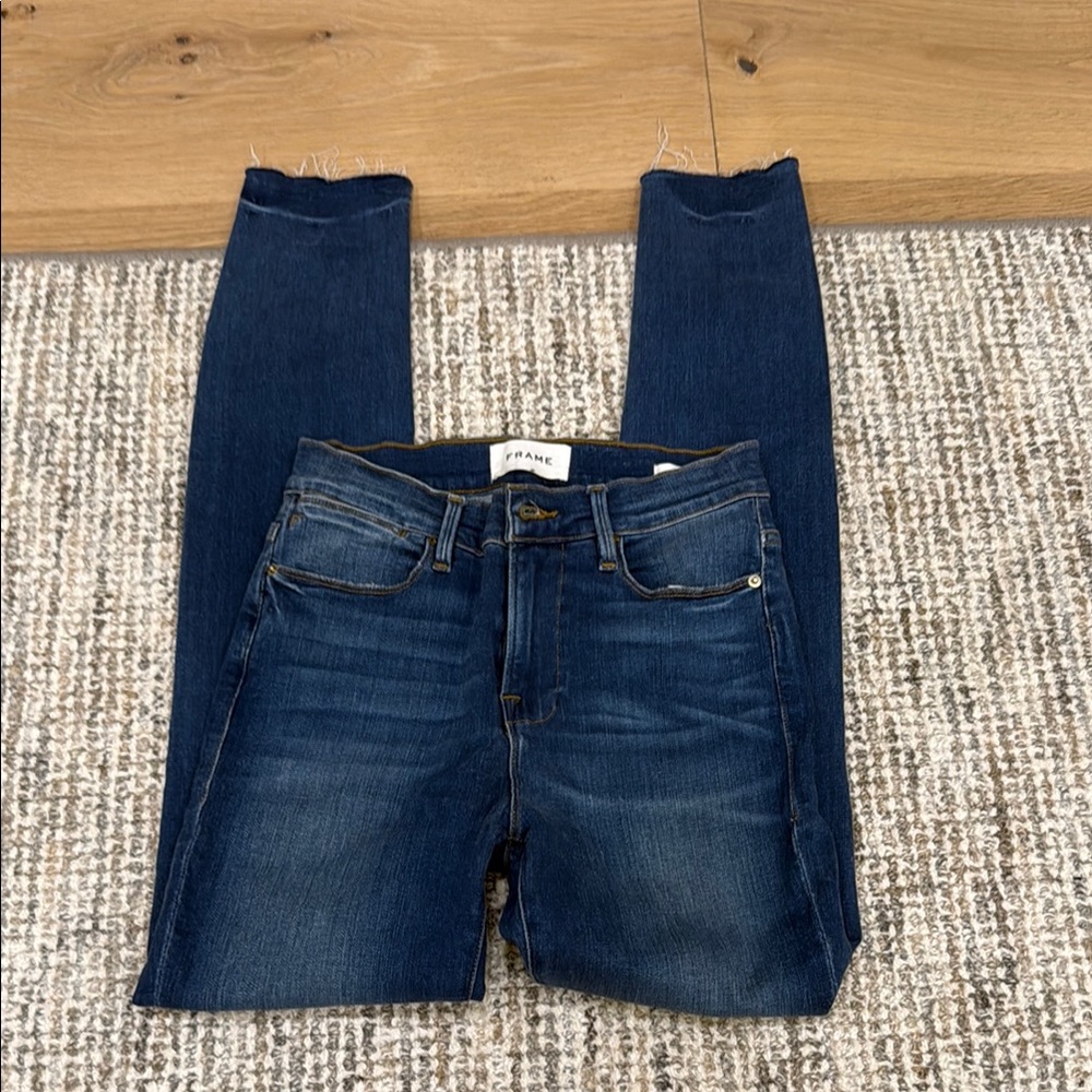 Frame Denim Women's Dark Blue Skinny Jeans